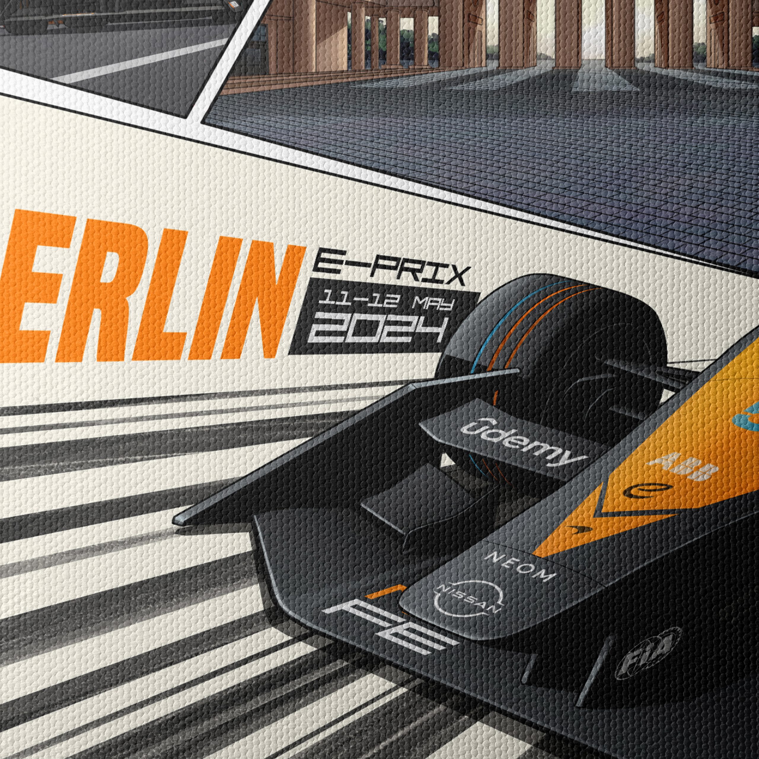 Berlin E-Prix 2024 Formula E Race Artwork - Image 4