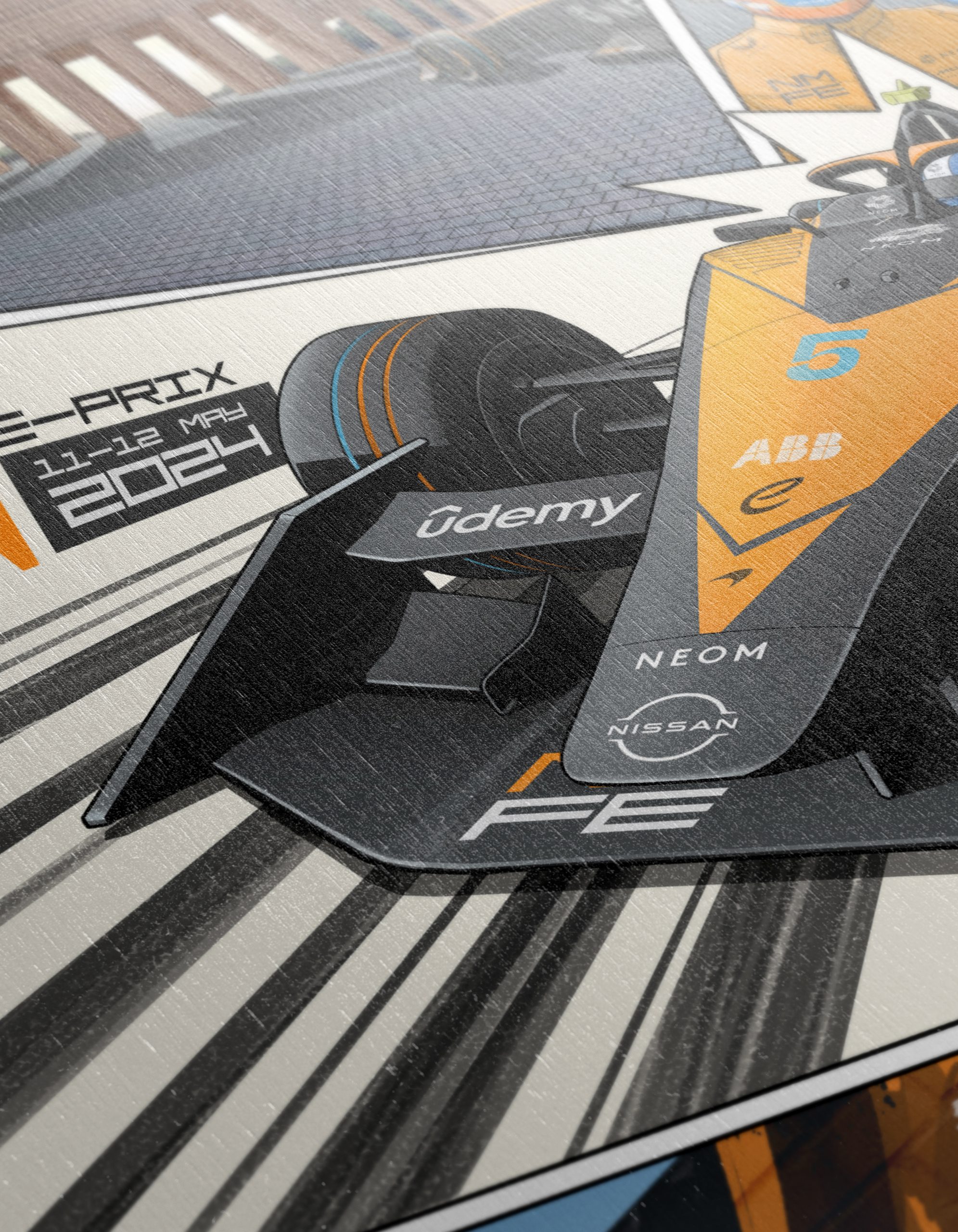 Berlin E-Prix 2024 Formula E Race Artwork - Image 12