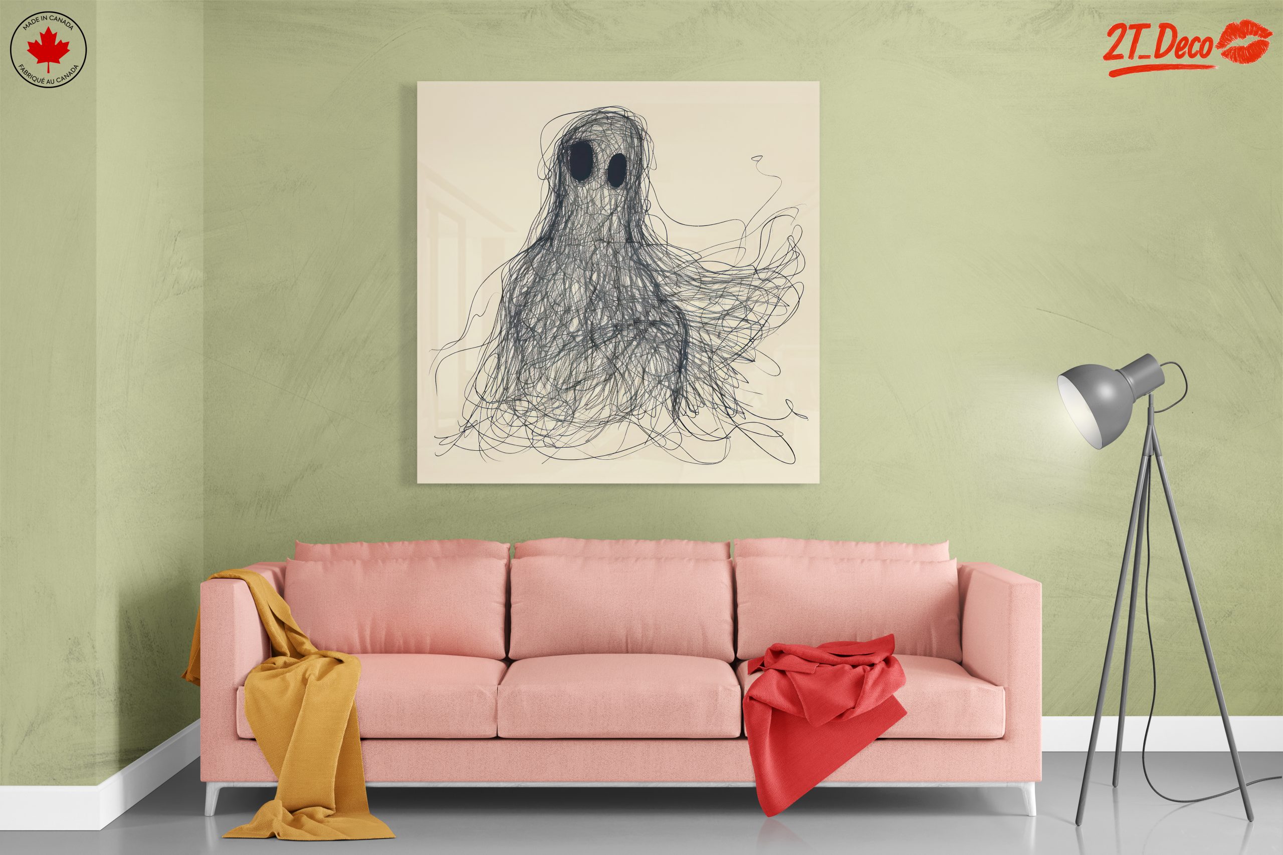 Whimsical Ghost Illustration with Character - Image 7