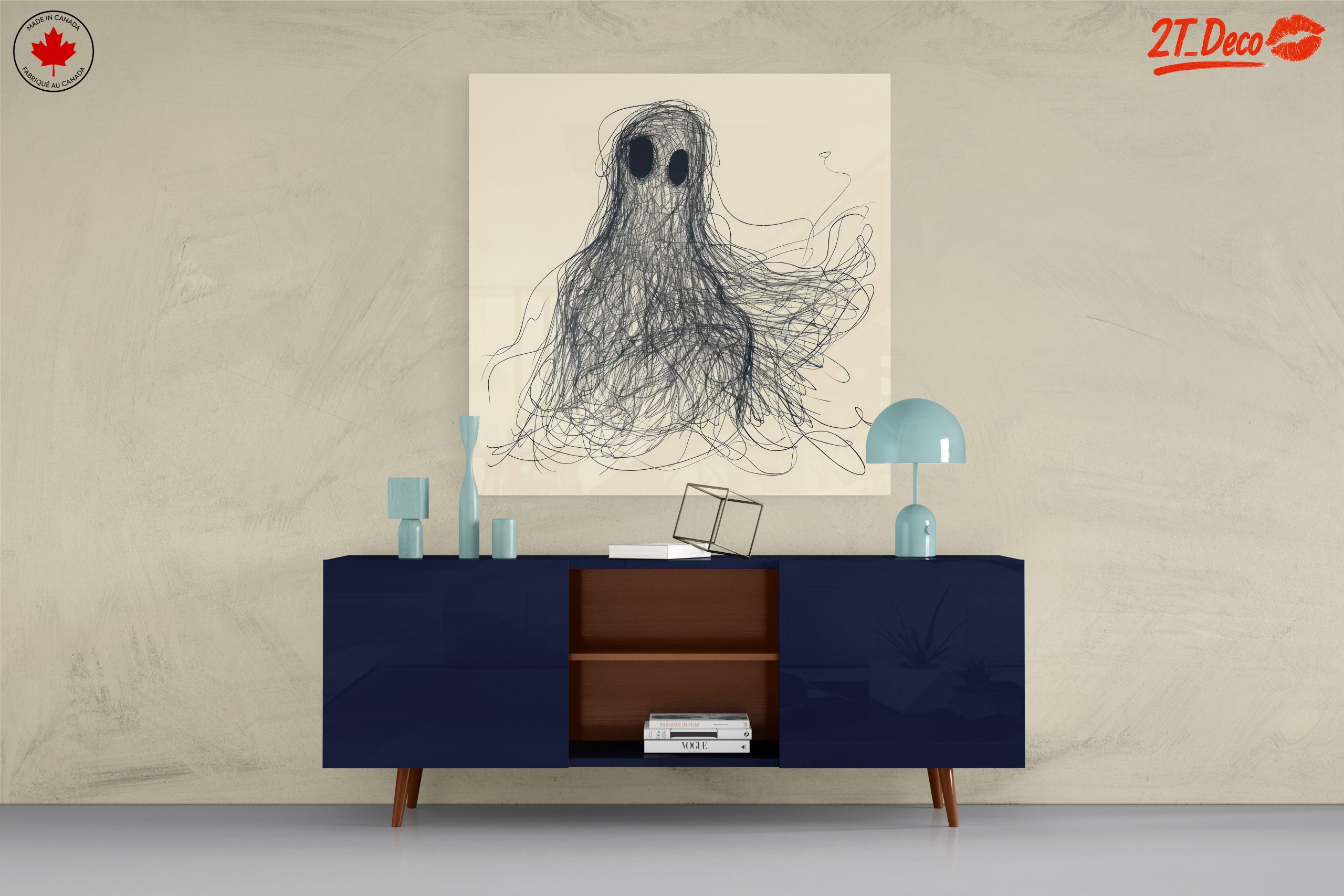 Whimsical Ghost Illustration with Character - Image 8