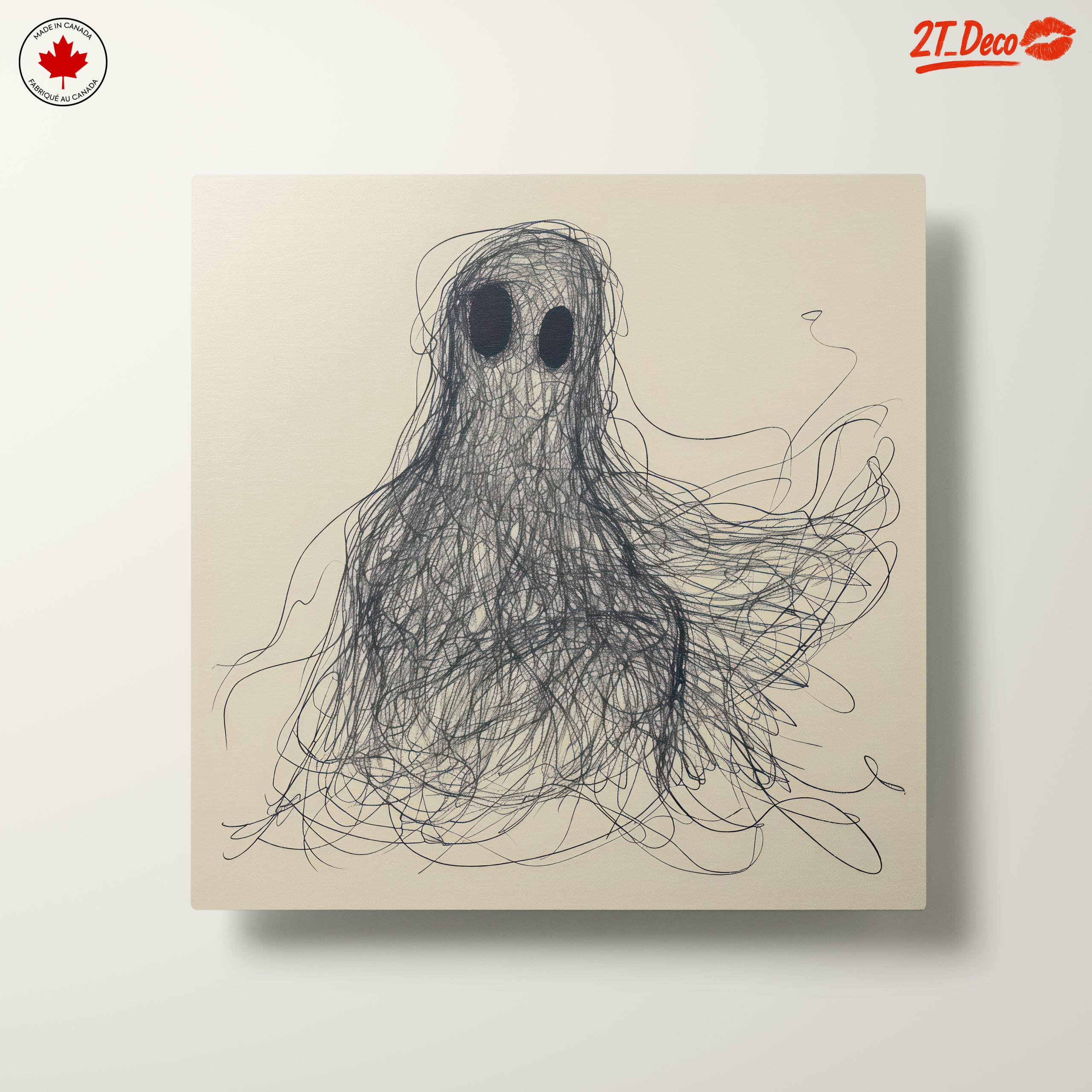 Whimsical Ghost Illustration with Character - Image 10