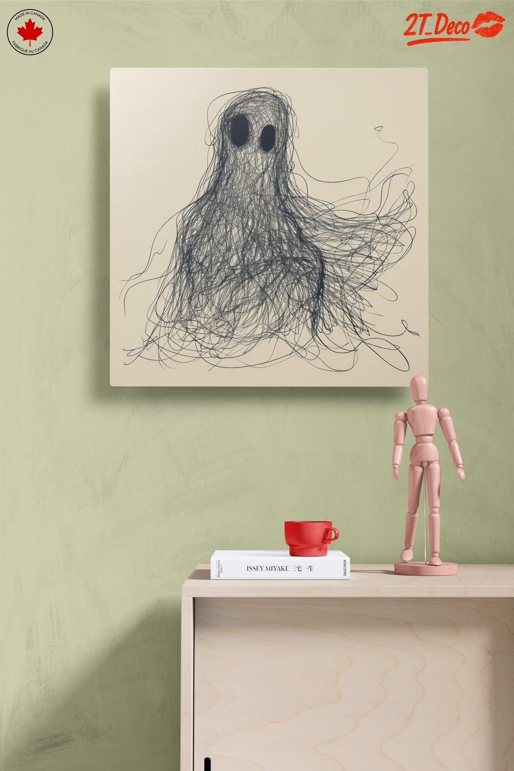 Whimsical Ghost Illustration with Character - Image 14