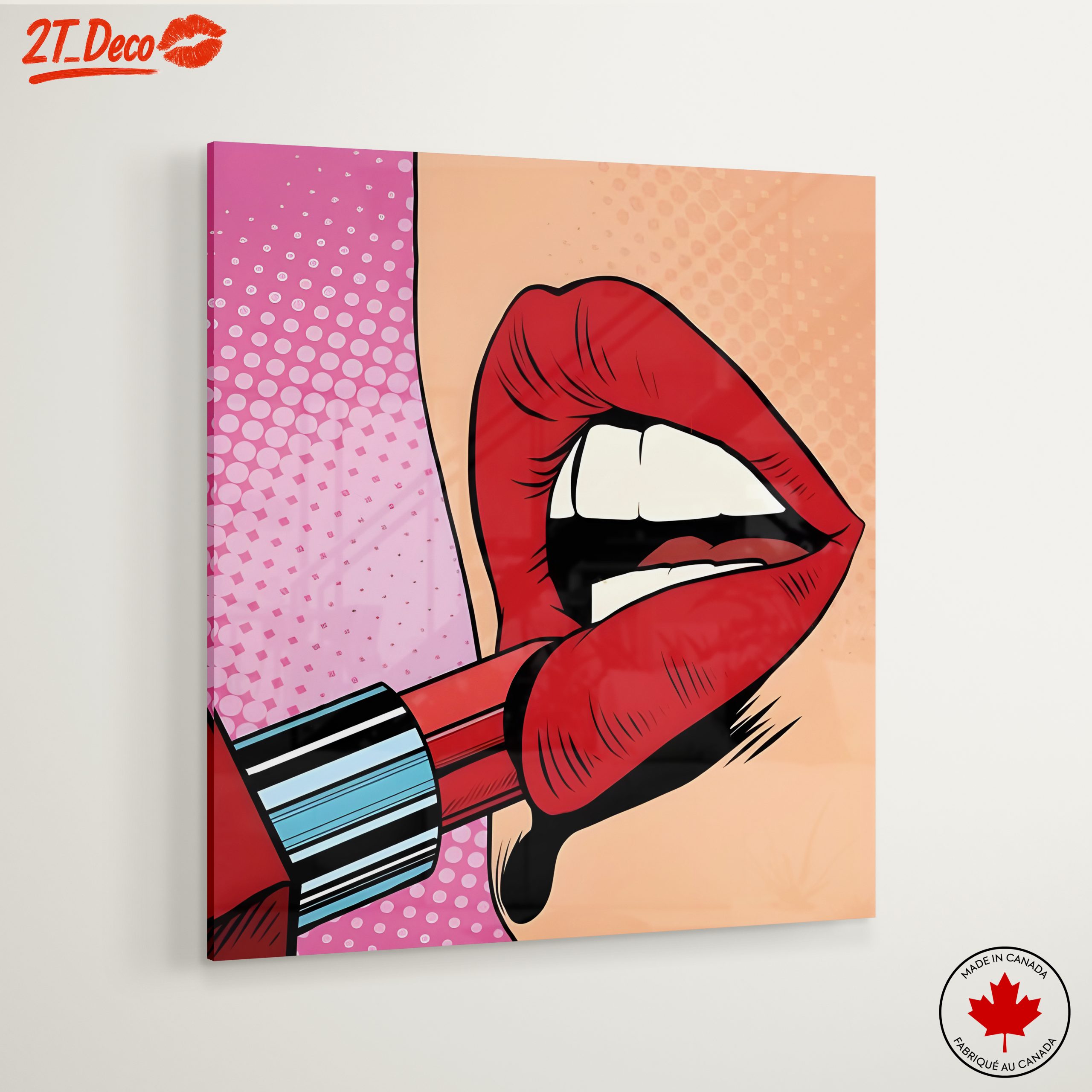 Bold Pop Art Lipstick and Lips - Image 6