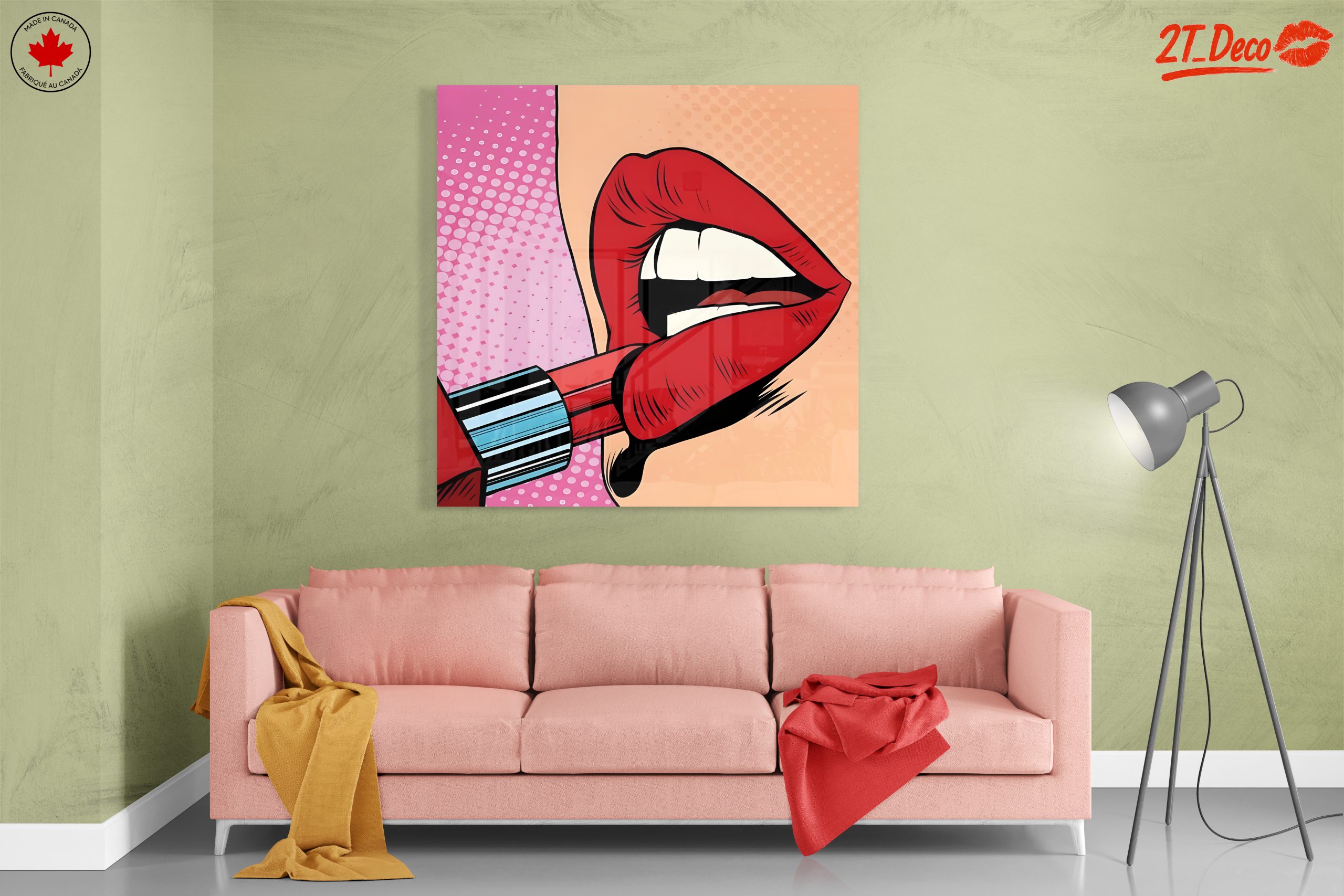 Bold Pop Art Lipstick and Lips - Image 7
