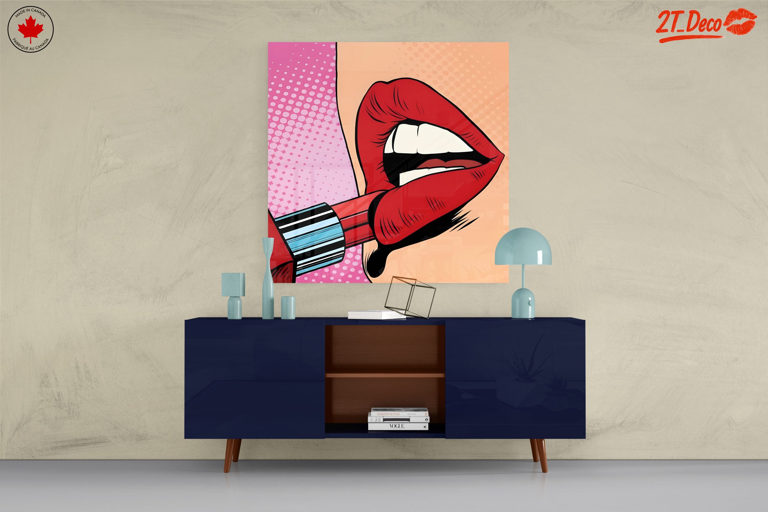 Bold Pop Art Lipstick and Lips - Image 8