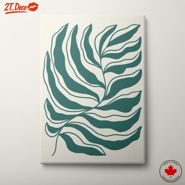 Stylized Leaf Art for Modern Decor