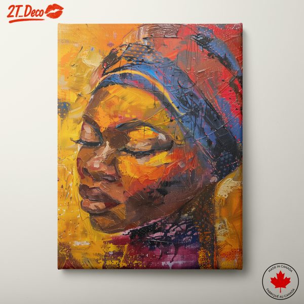 Vibrant Afro Art Portrait with Bold Colors 2