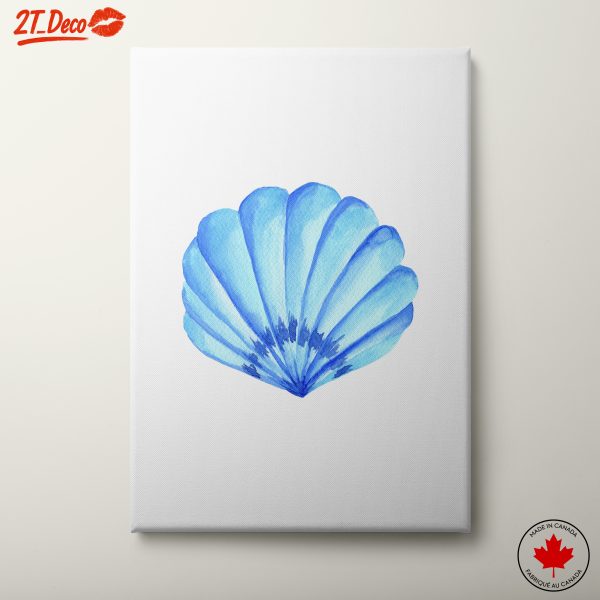 Seashell Watercolor Art for Coastal Decor