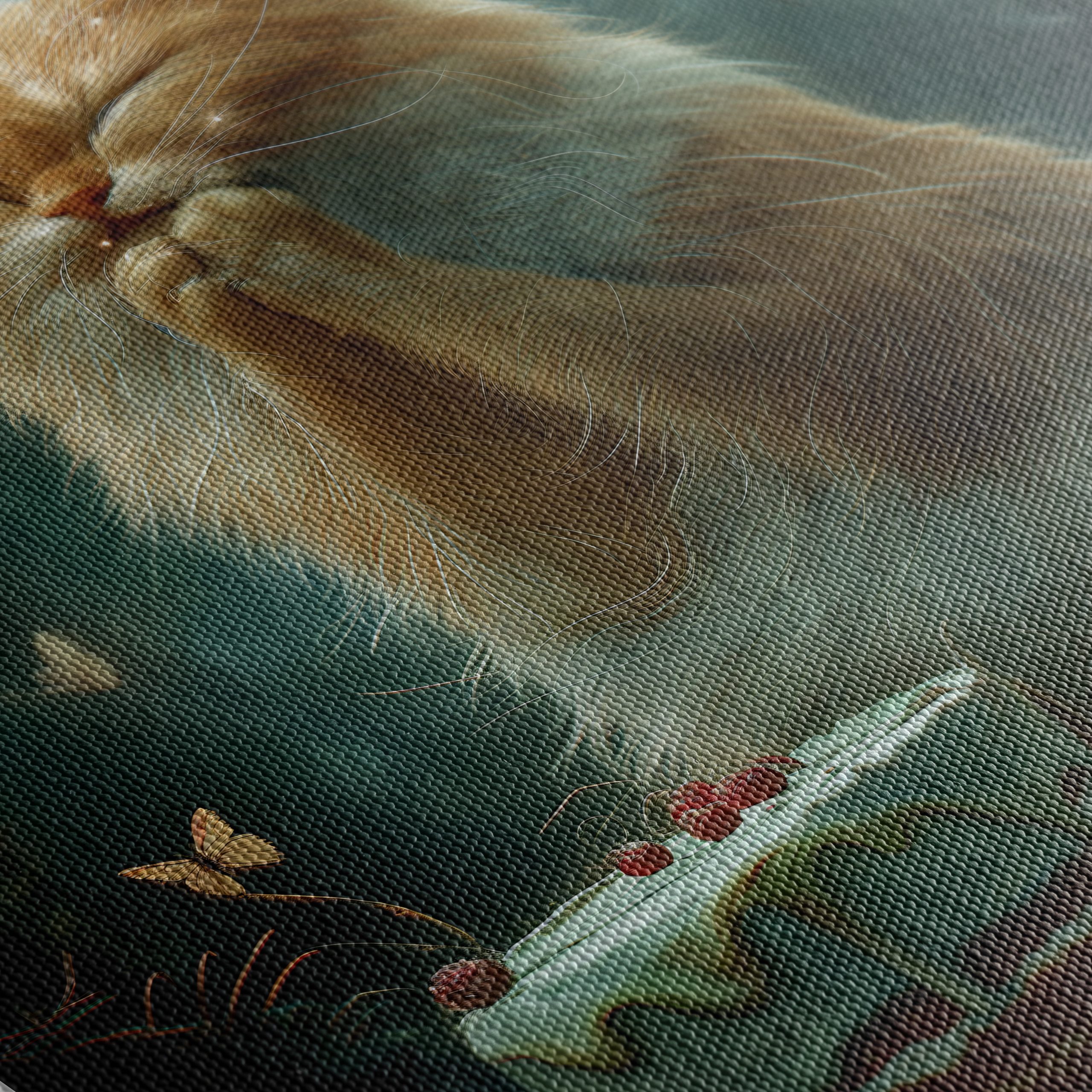 Adorable Cat with Cake and Butterflies - Image 5