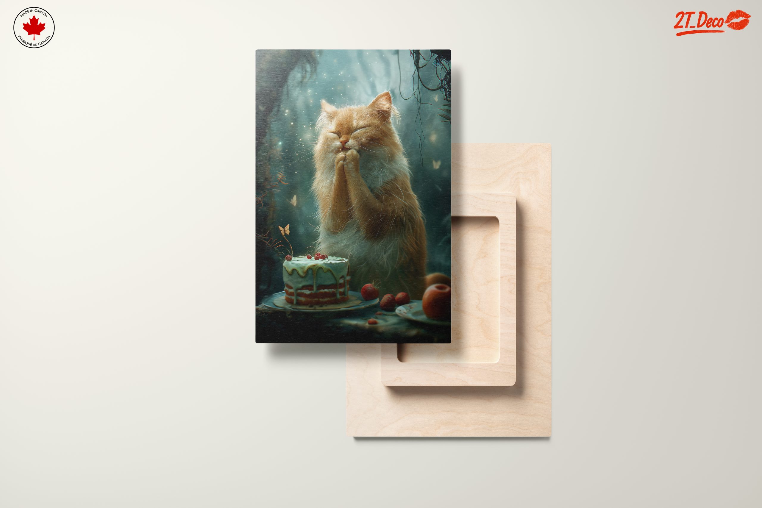 Adorable Cat with Cake and Butterflies - Image 11