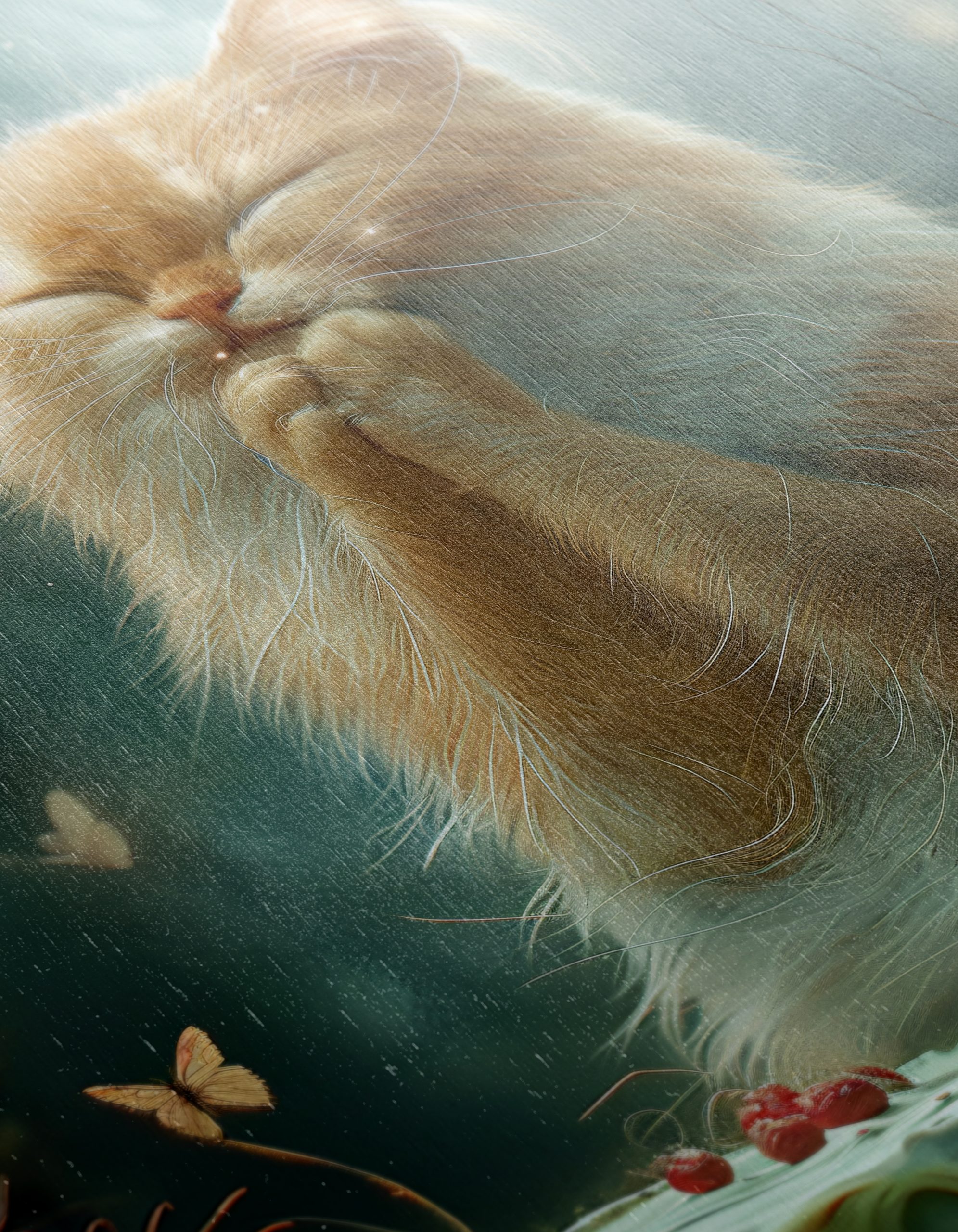 Adorable Cat with Cake and Butterflies - Image 12