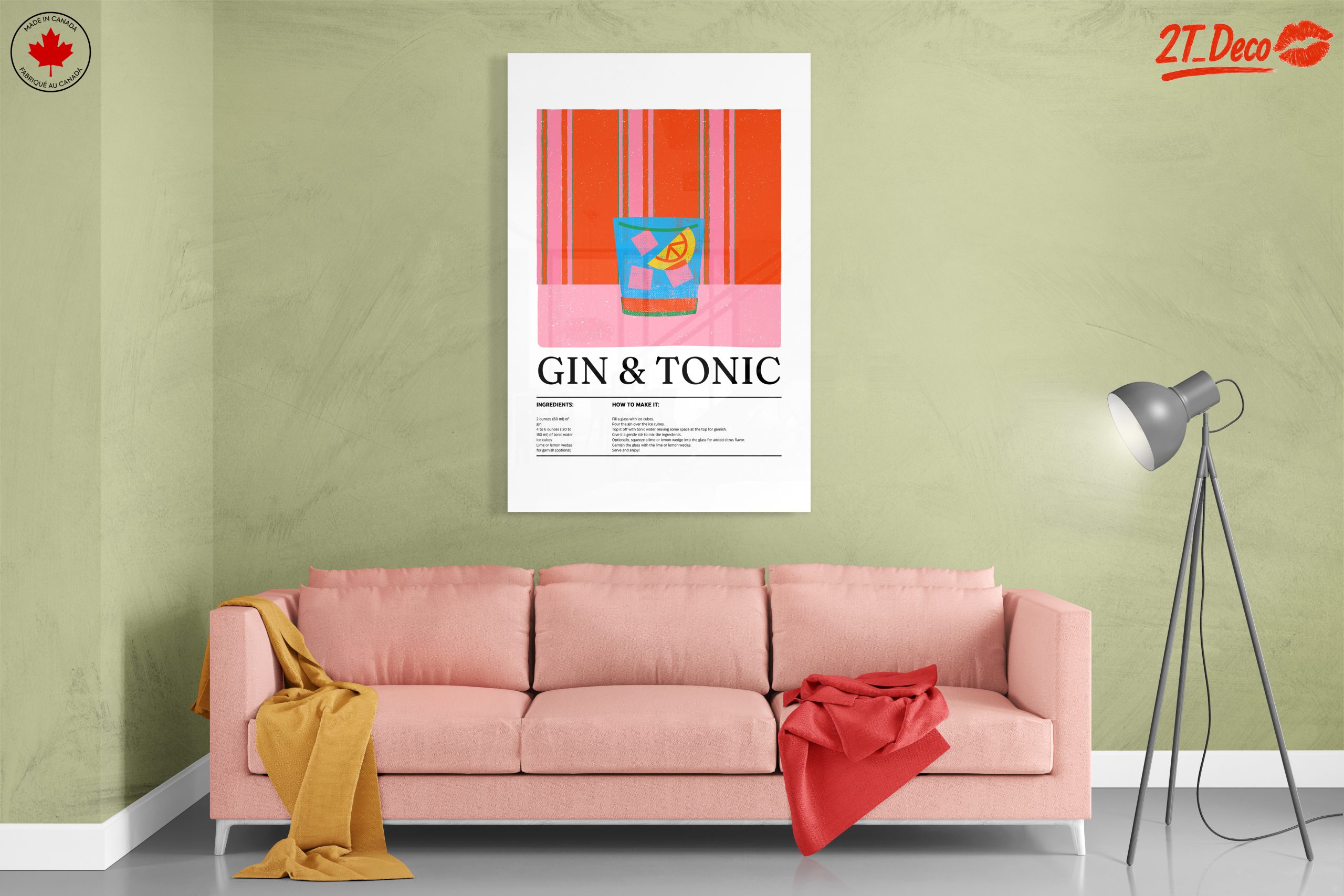 Gin and Tonic Recipe Art - Image 7