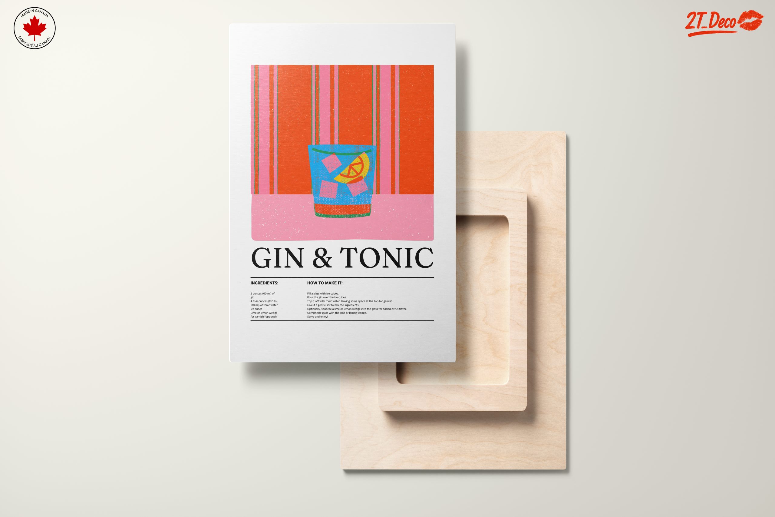 Gin and Tonic Recipe Art - Image 11