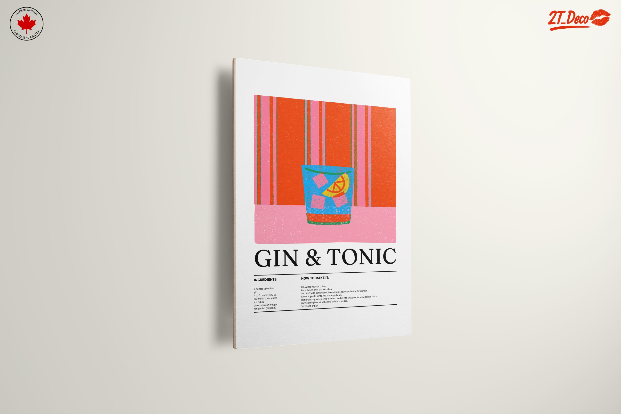 Gin and Tonic Recipe Art - Image 13