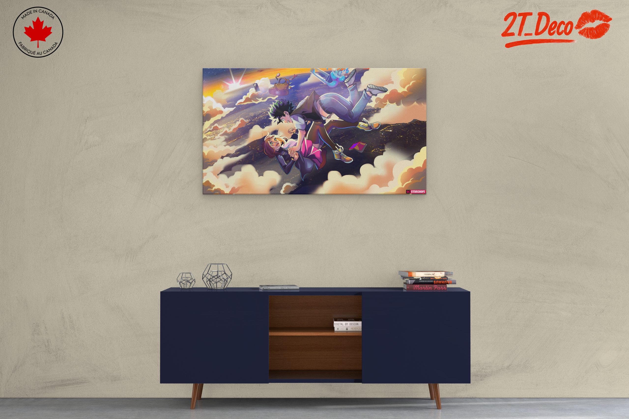 Anime Inspired Romantic Scene in the Clouds - Image 3