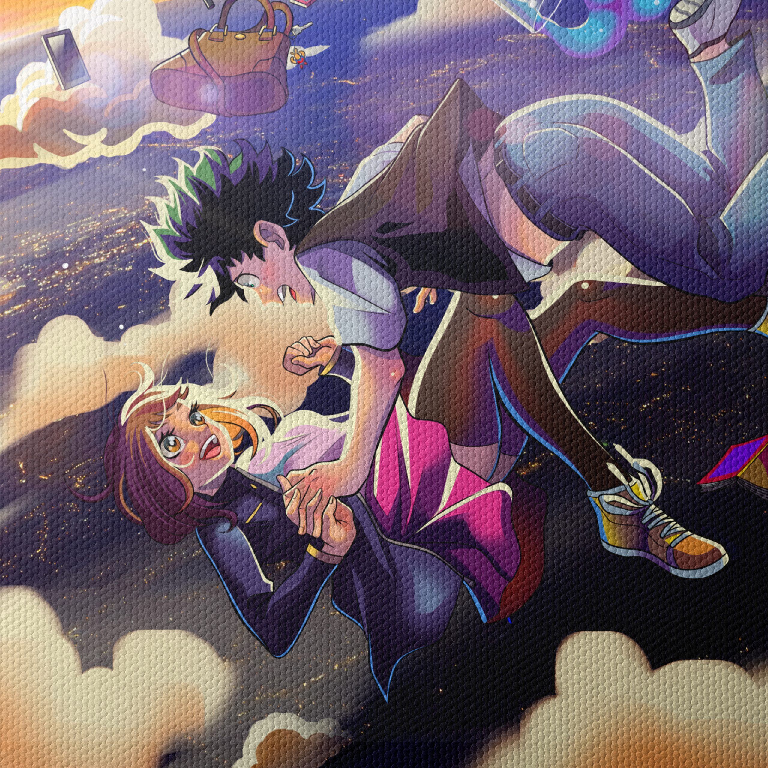Anime Inspired Romantic Scene in the Clouds - Image 4