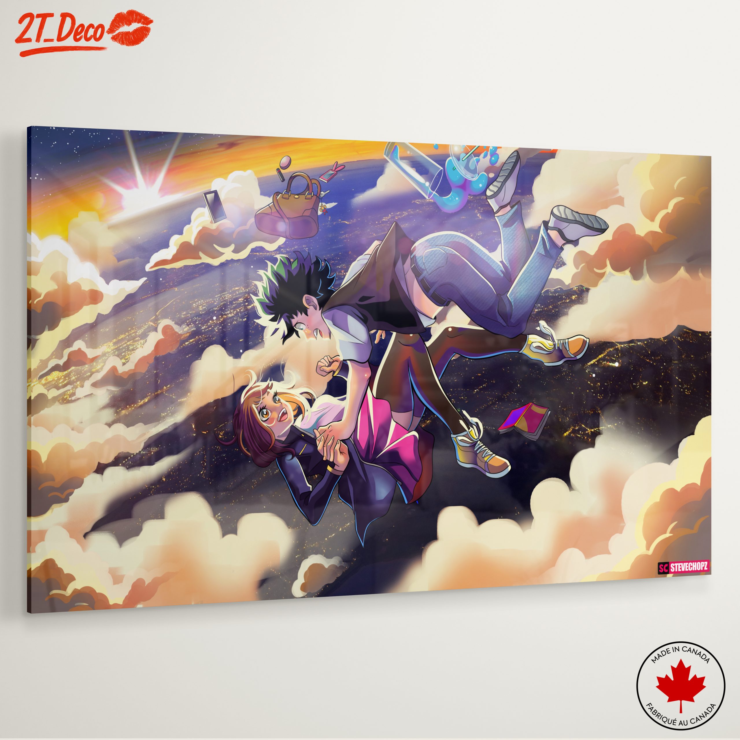 Anime Inspired Romantic Scene in the Clouds - Image 6