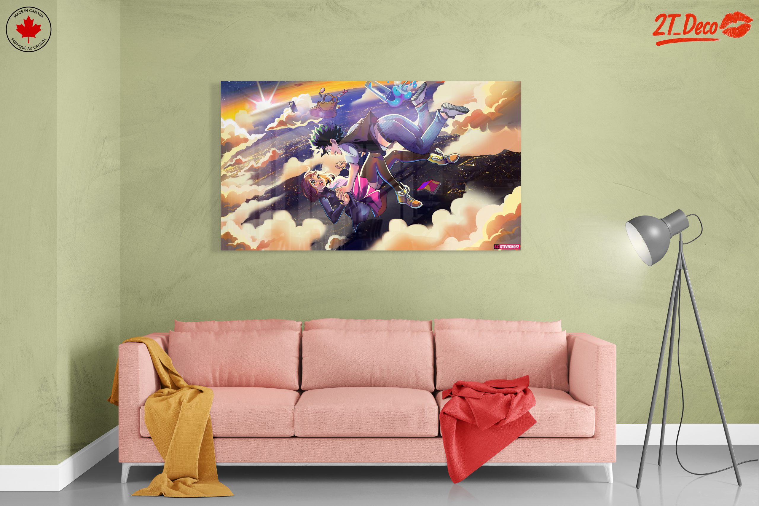 Anime Inspired Romantic Scene in the Clouds - Image 7