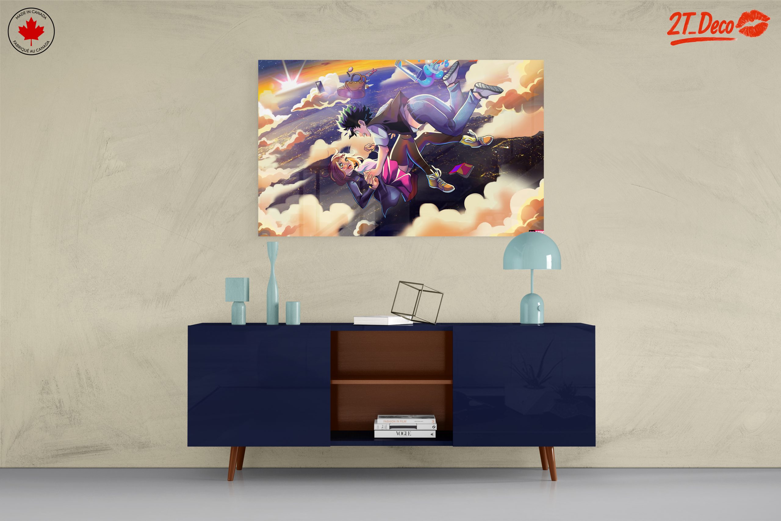 Anime Inspired Romantic Scene in the Clouds - Image 8