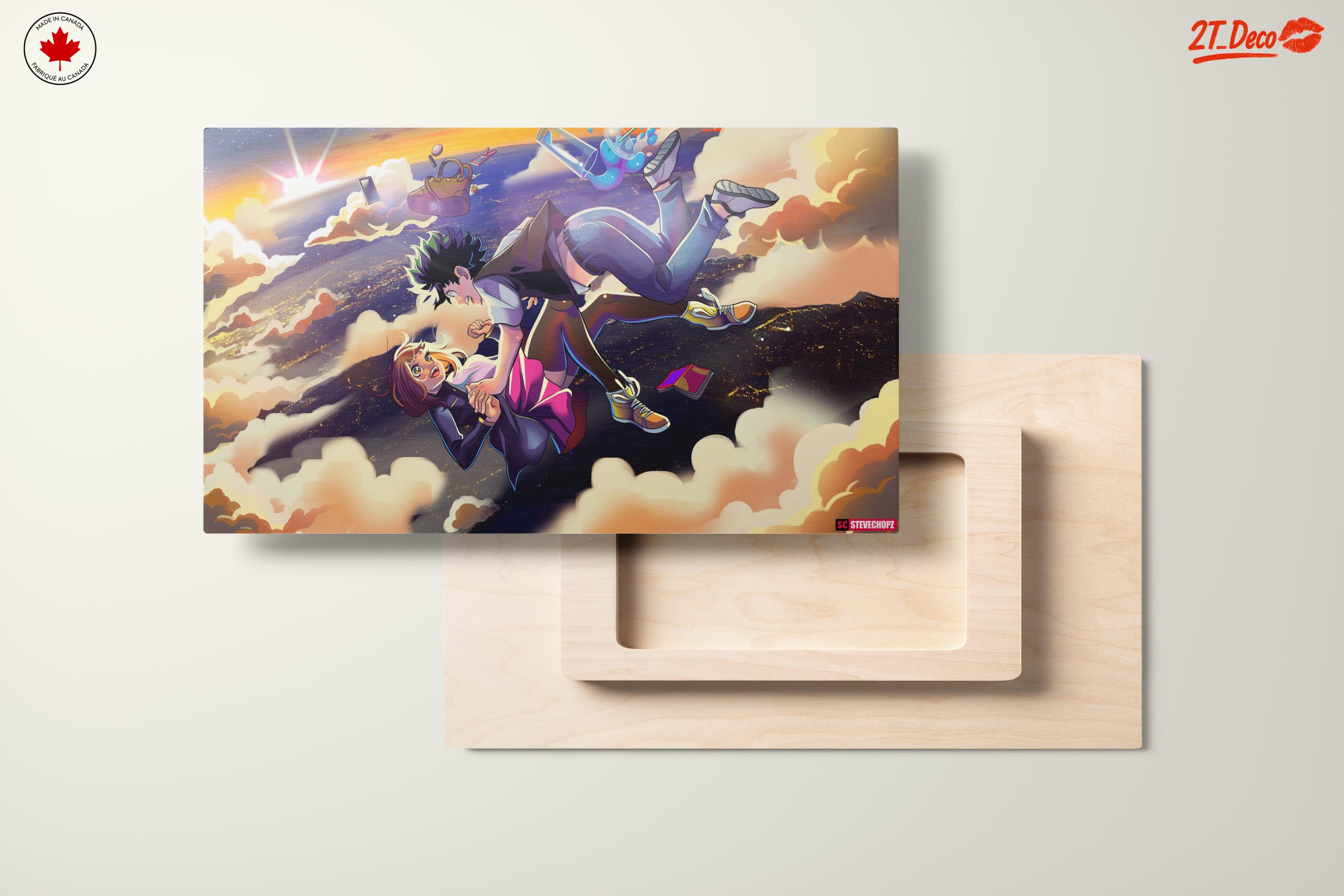 Anime Inspired Romantic Scene in the Clouds - Image 11