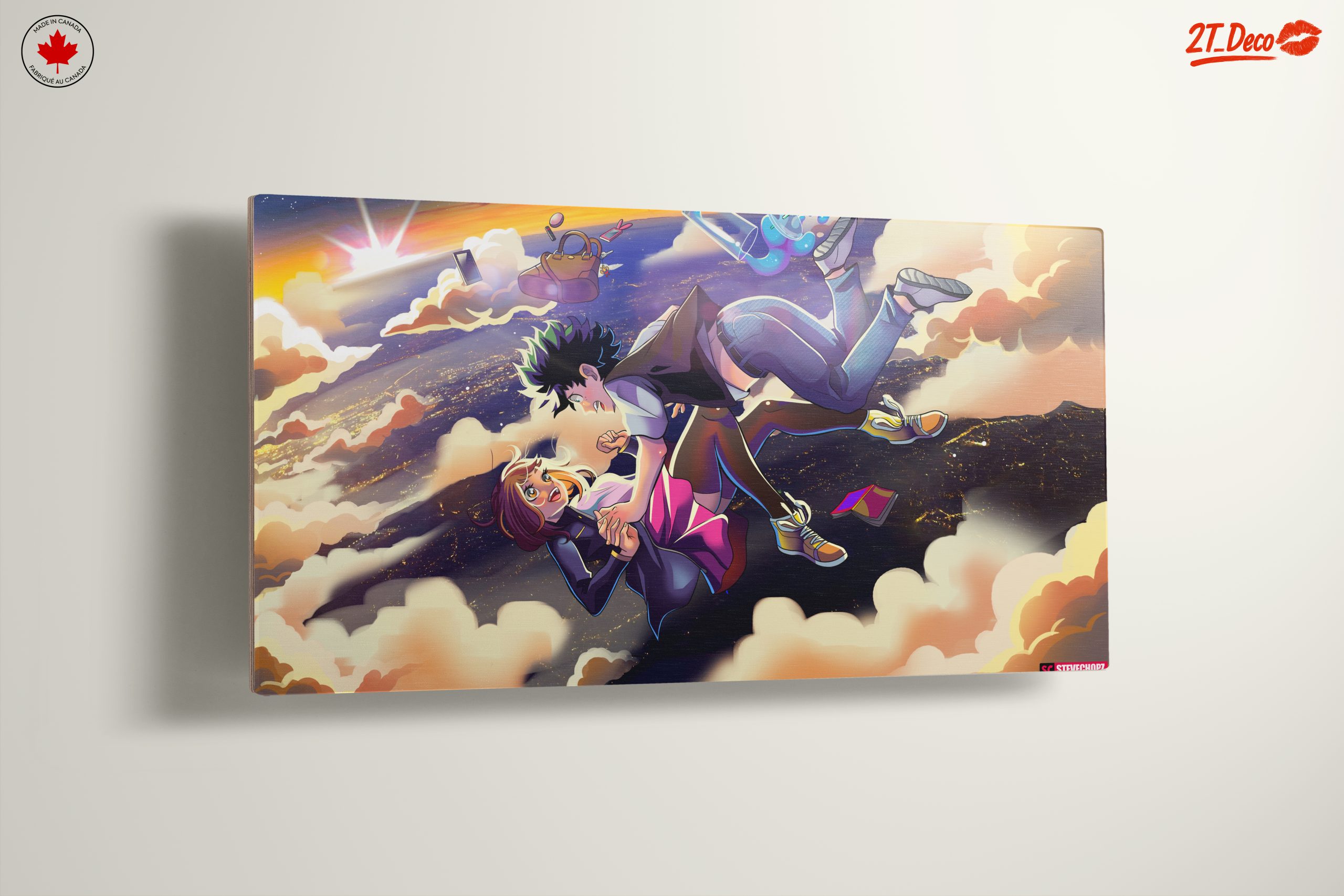 Anime Inspired Romantic Scene in the Clouds - Image 13