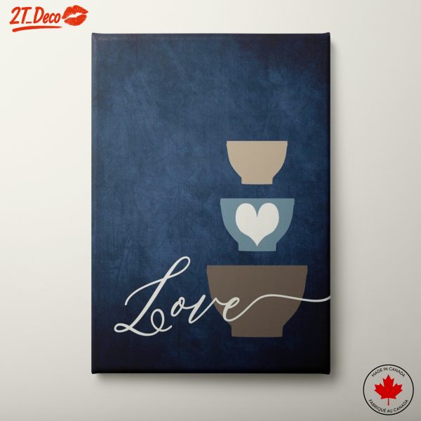 Abstract Art Featuring Love and Bowls