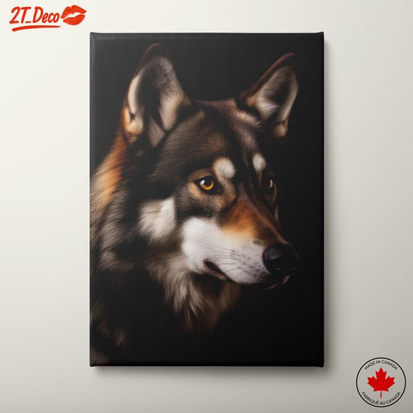 Realistic Dog Portrait in Black