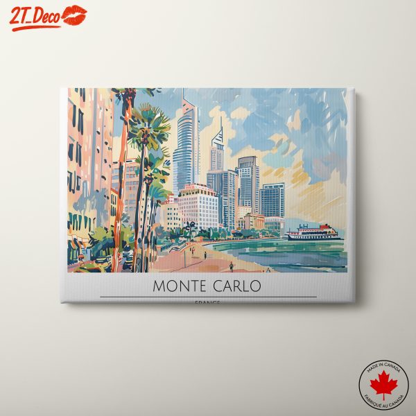 Monte Carlo Cityscape Art