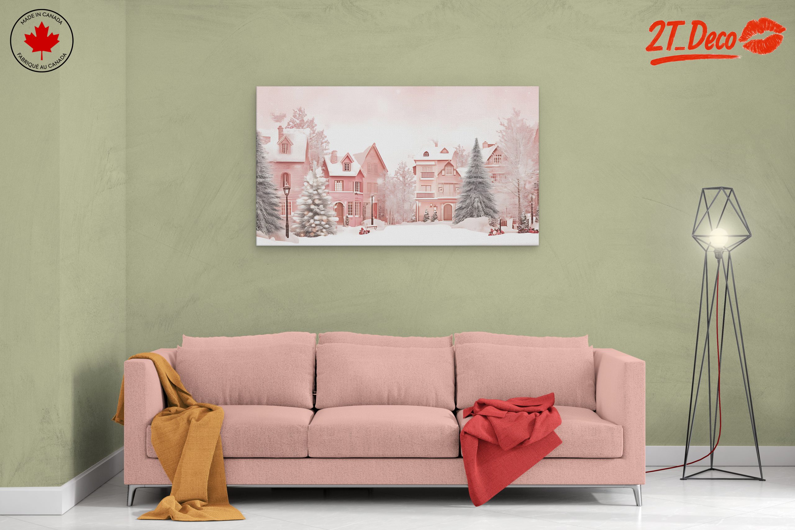 Charming Winter Village with Snowy Landscape - Image 2