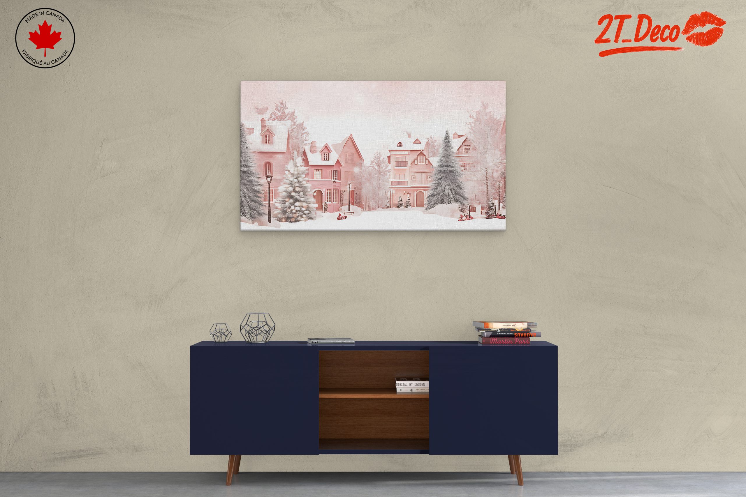 Charming Winter Village with Snowy Landscape - Image 3