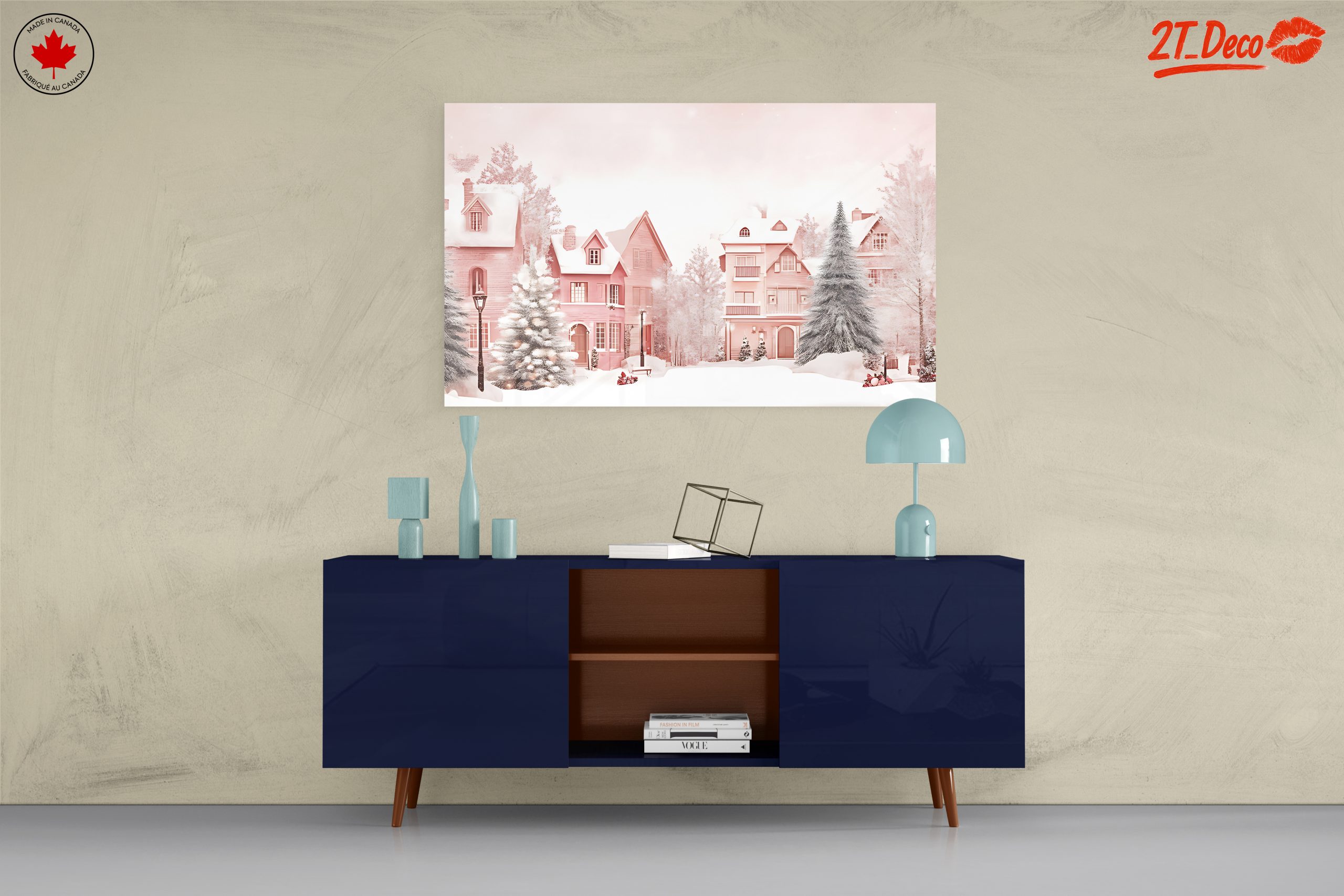 Charming Winter Village with Snowy Landscape - Image 8