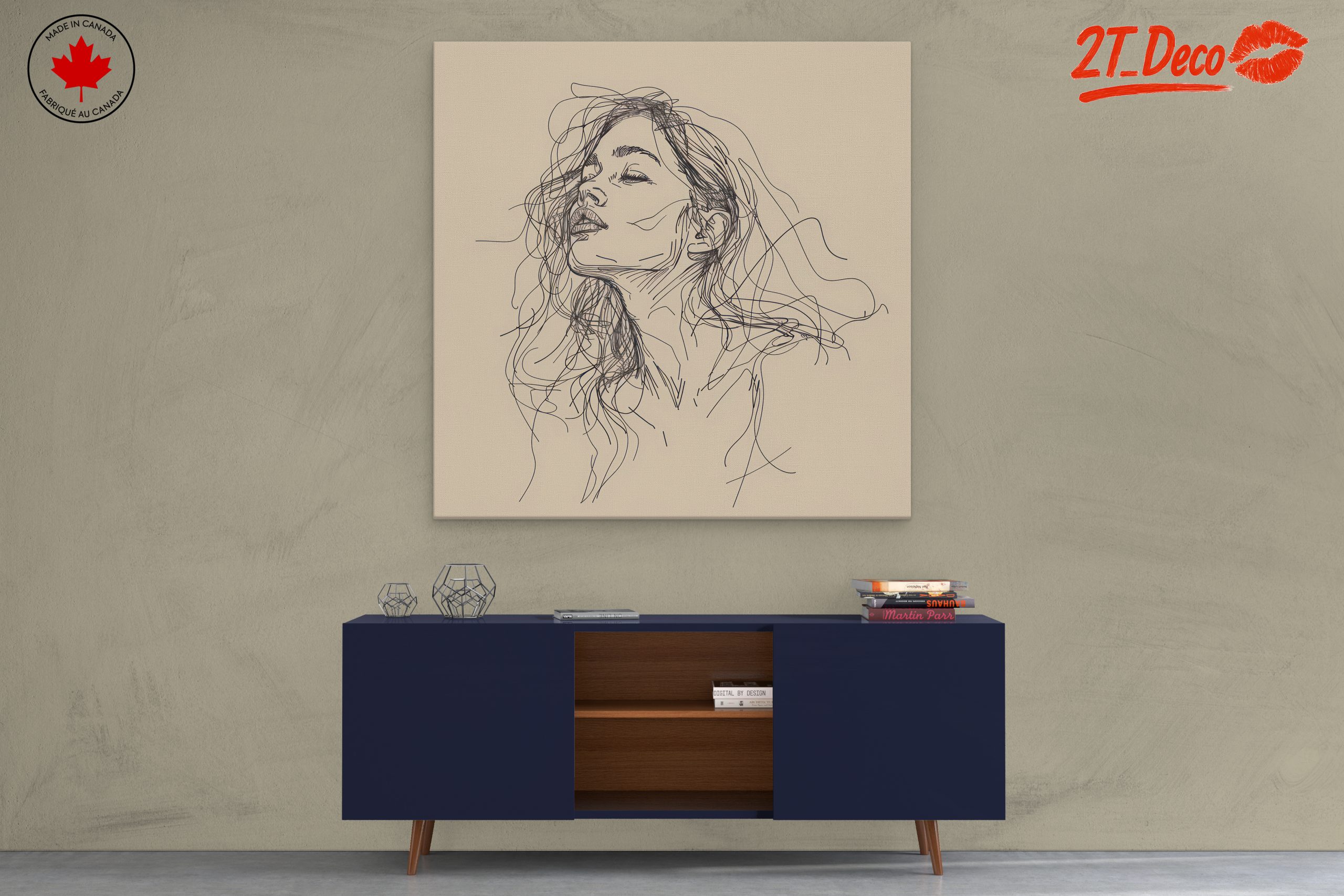 Stylized Contemporary Female Portrait - Image 3