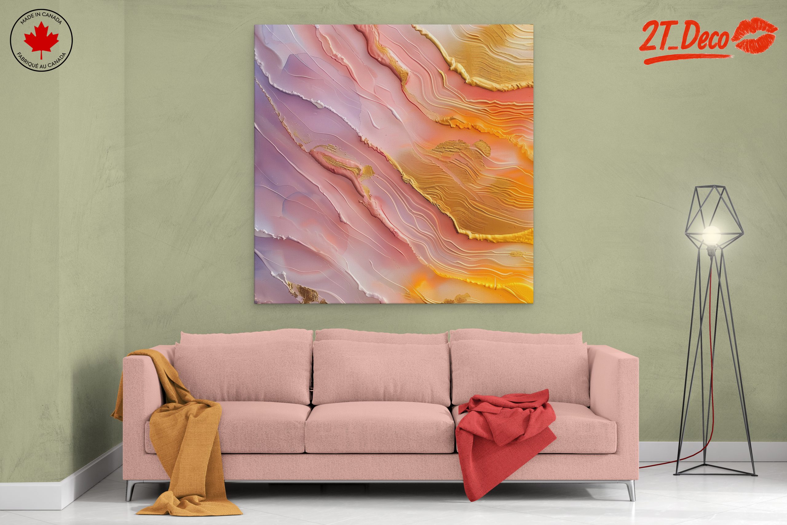 Fluid Abstract Art in Soft Hues - Image 2