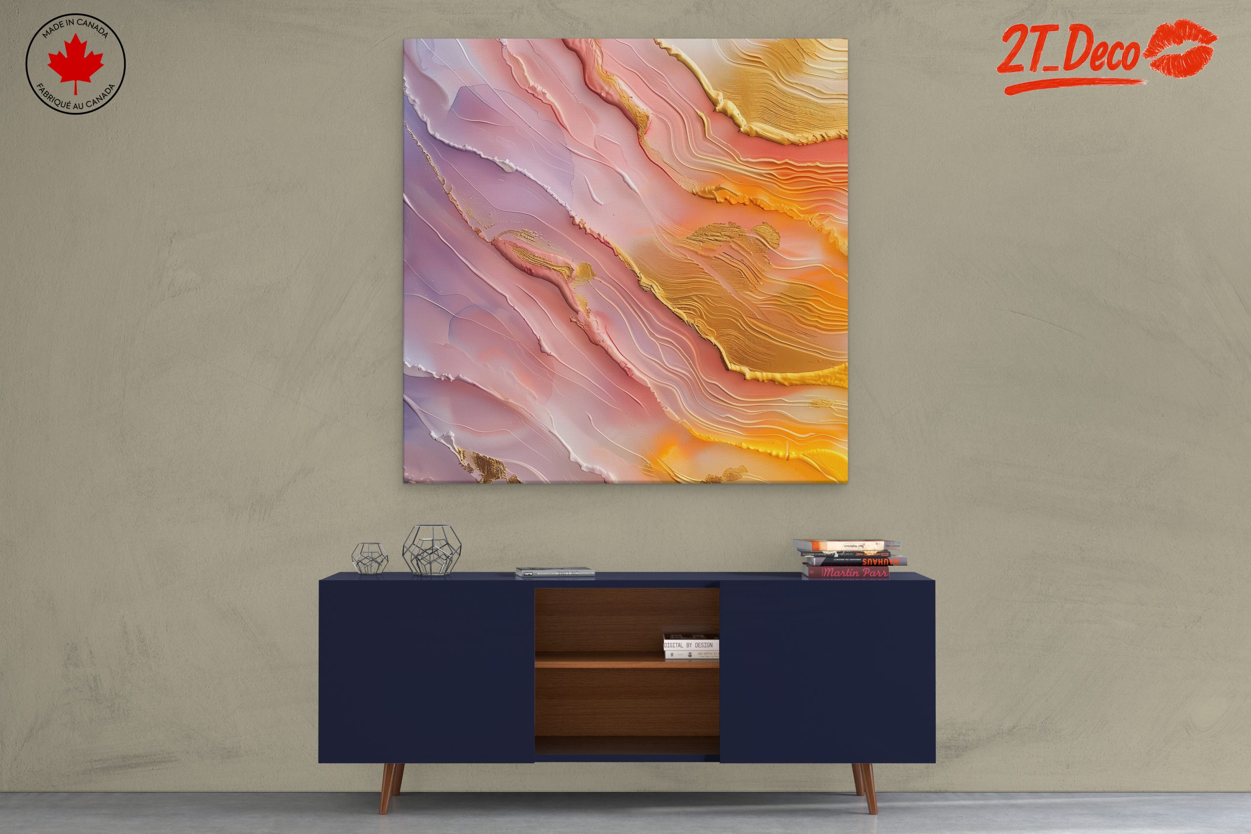 Fluid Abstract Art in Soft Hues - Image 3