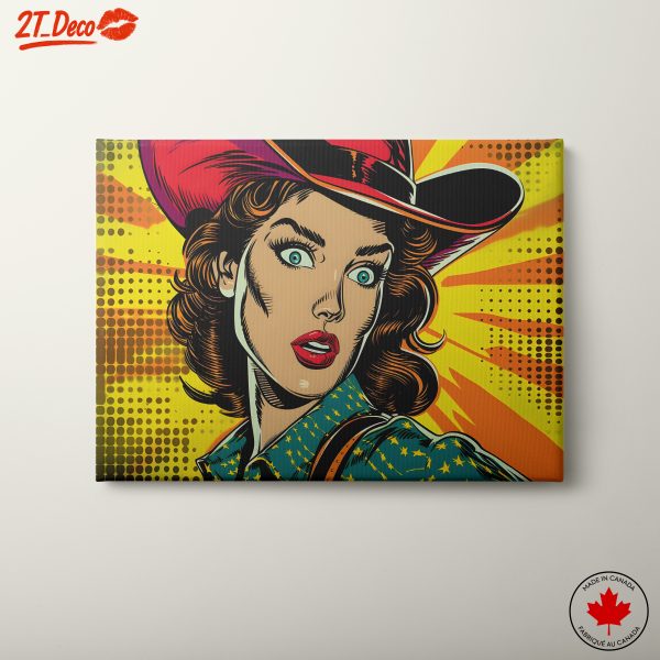 Vibrant Western Pop Art Style Women