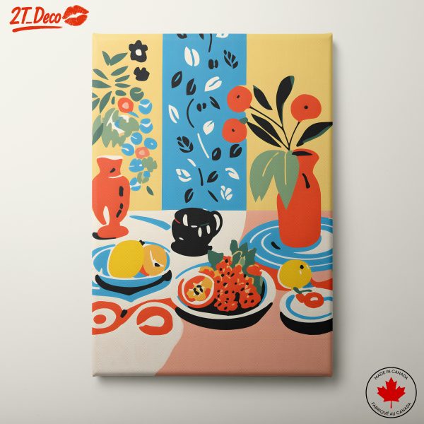 Vibrant Abstract Food Still Life
