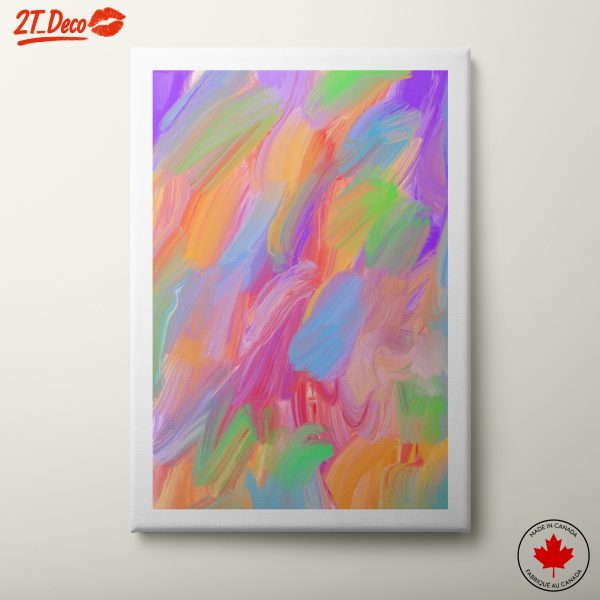 Colorful Abstract Expression with Vibrant Strokes