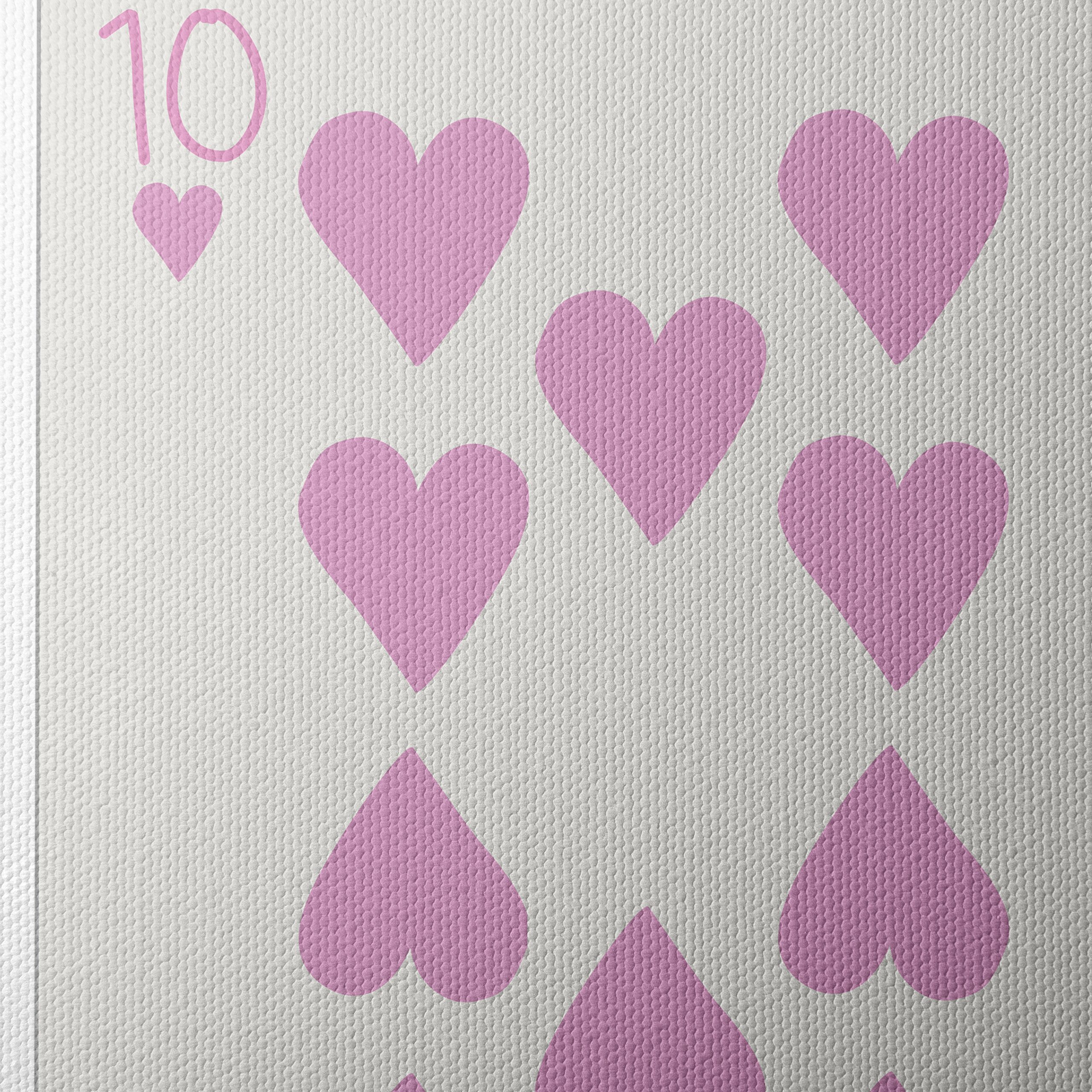 Stylish Playing Card Heart Design Art - Image 4