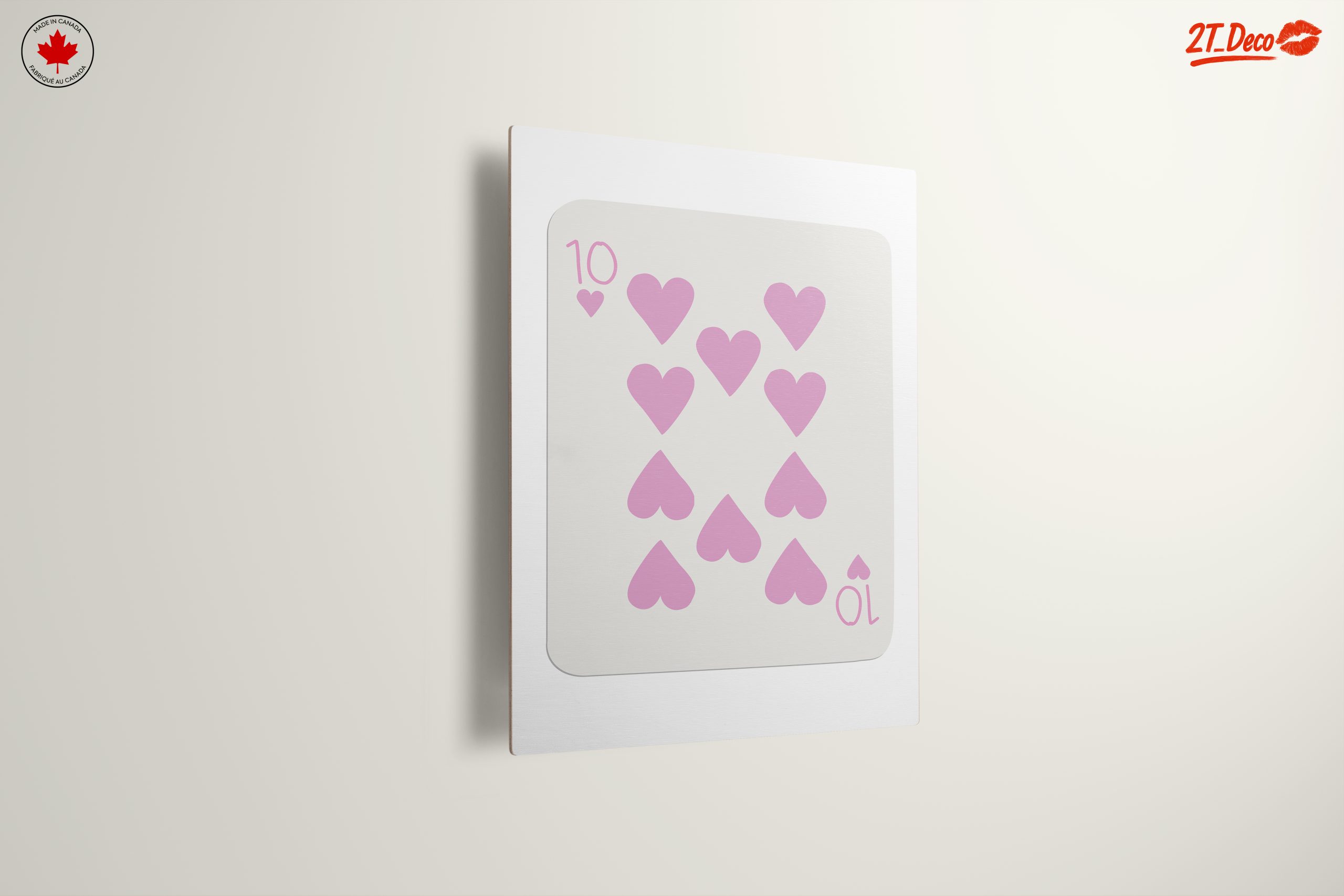 Stylish Playing Card Heart Design Art - Image 13