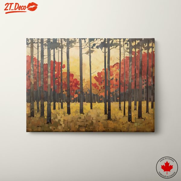 Stylized Autumn Forest Landscape