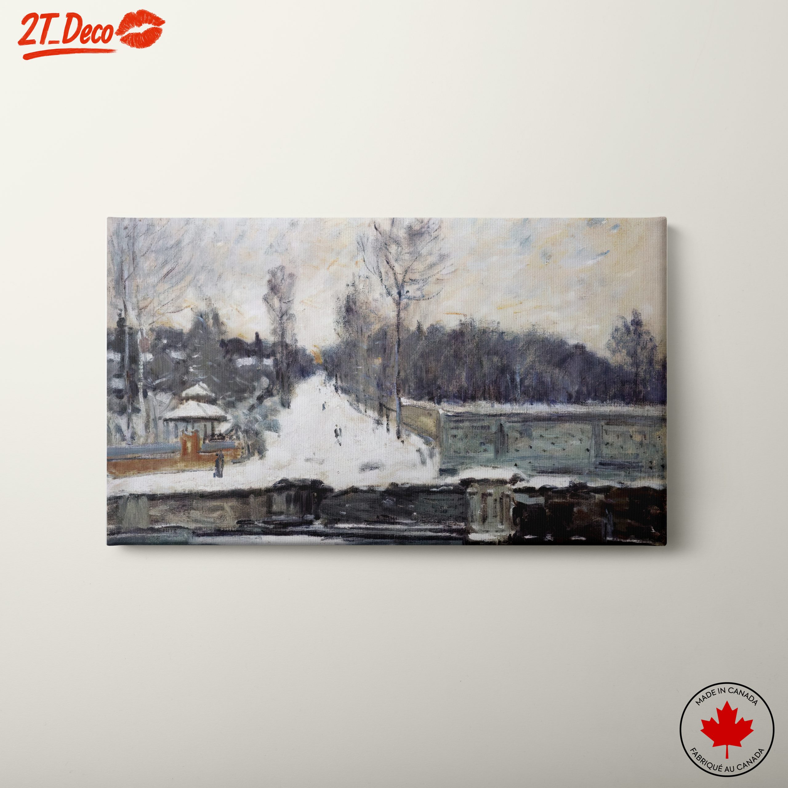 Winter Landscape with Trees and Snow