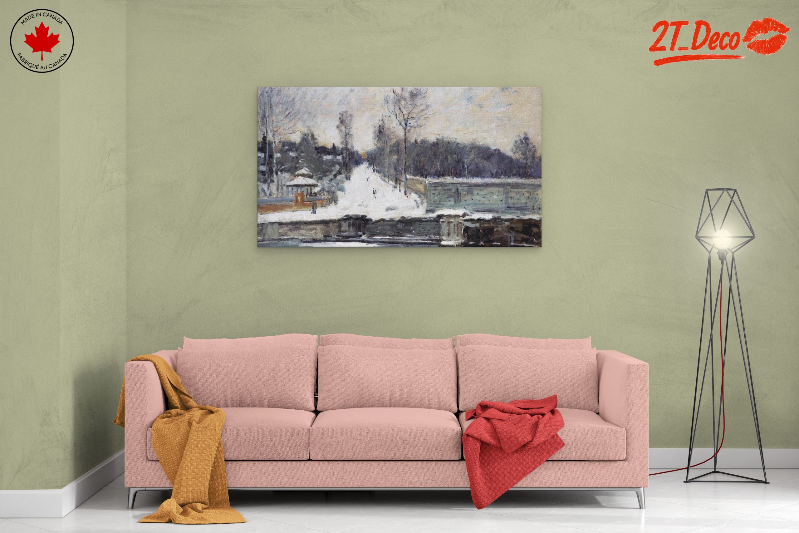Winter Landscape with Trees and Snow - Image 2