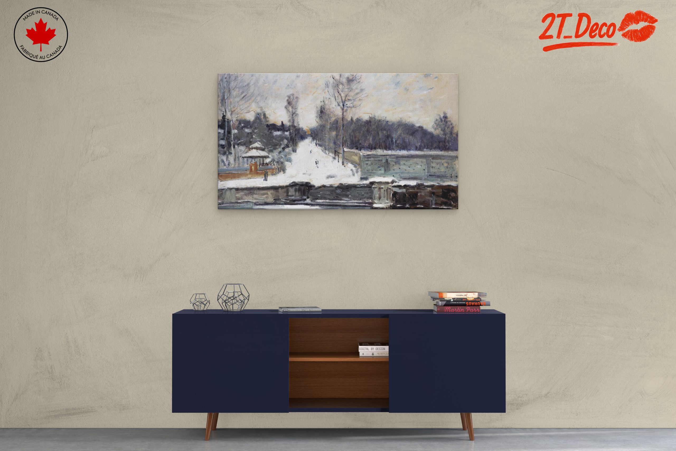 Winter Landscape with Trees and Snow - Image 3
