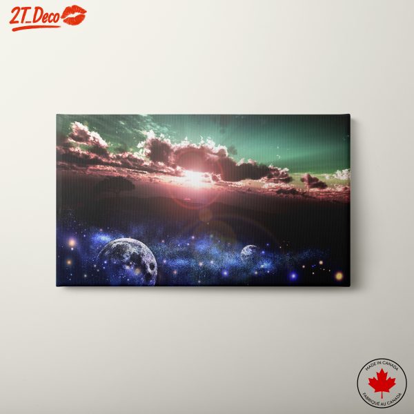 Stunning Cosmic Landscape with Celestial Elements