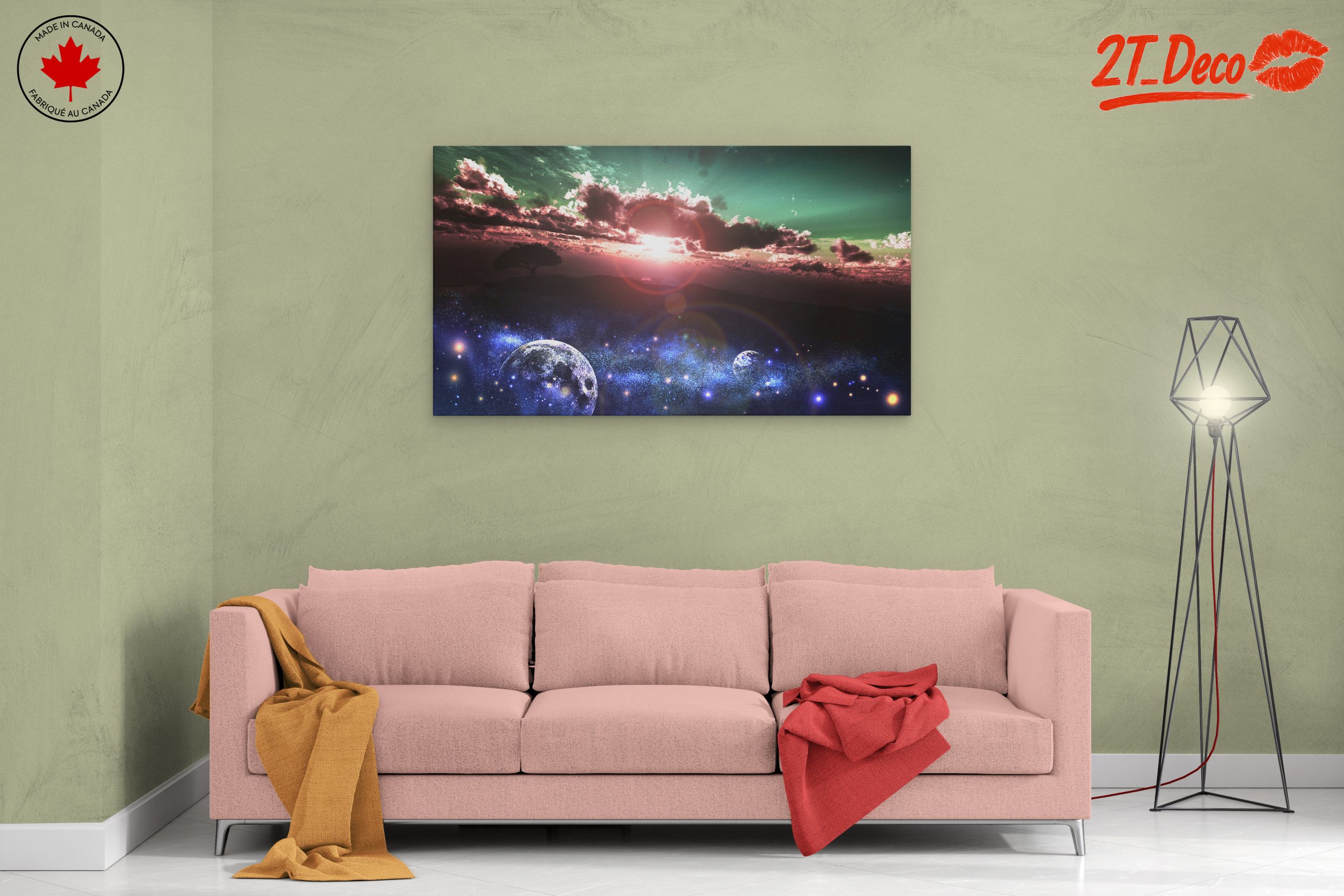 Stunning Cosmic Landscape with Celestial Elements - Image 2