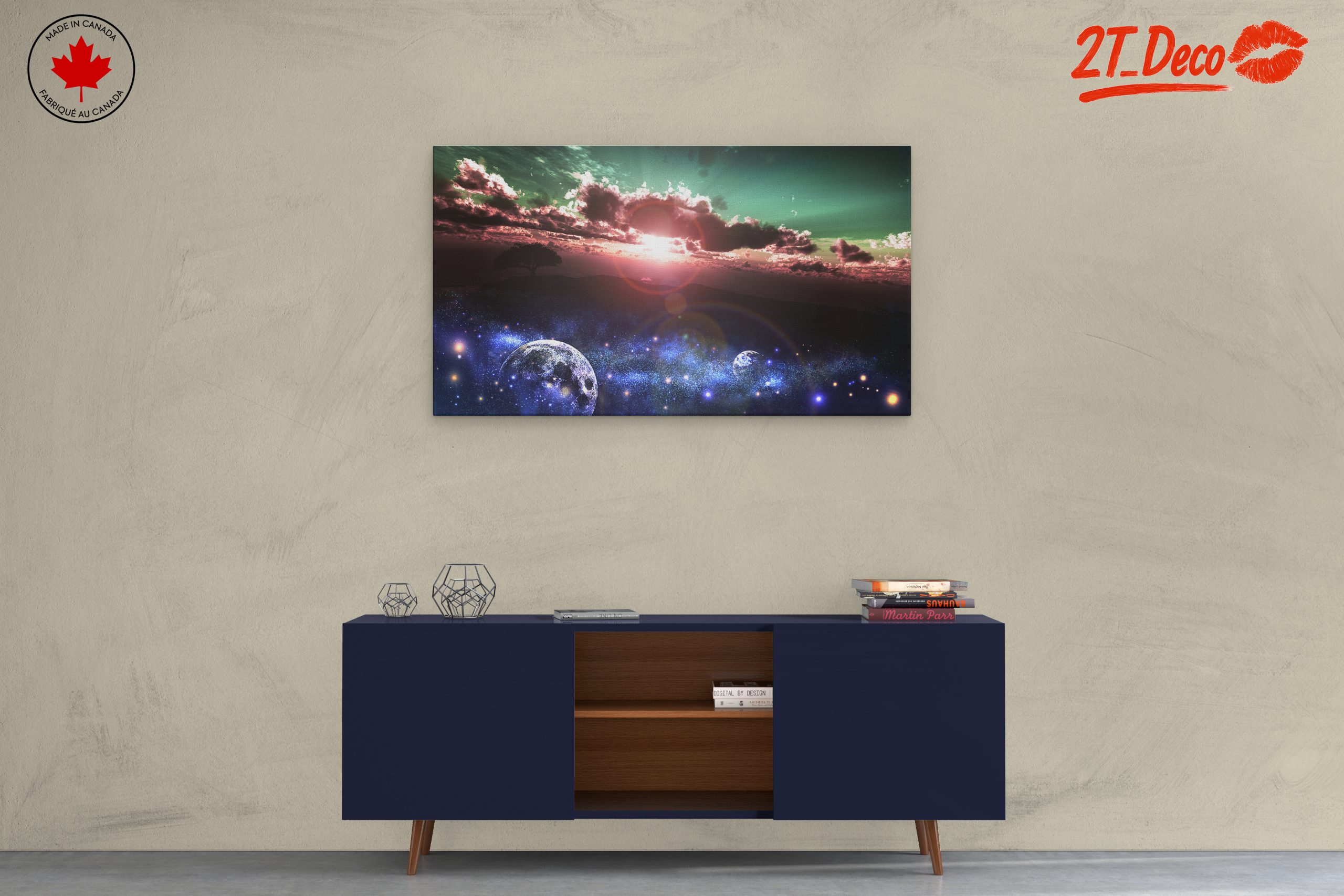 Stunning Cosmic Landscape with Celestial Elements - Image 3