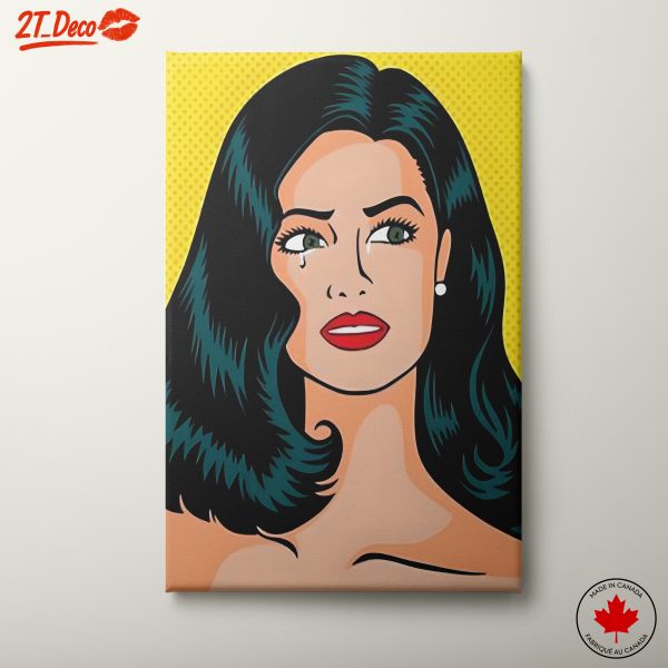 Emotional Pop Art Portrait of a Woman