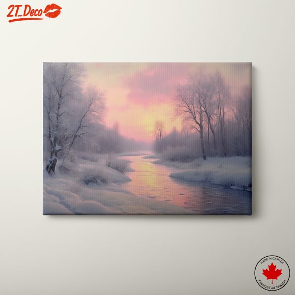Winter Sunrise Abstract Landscape