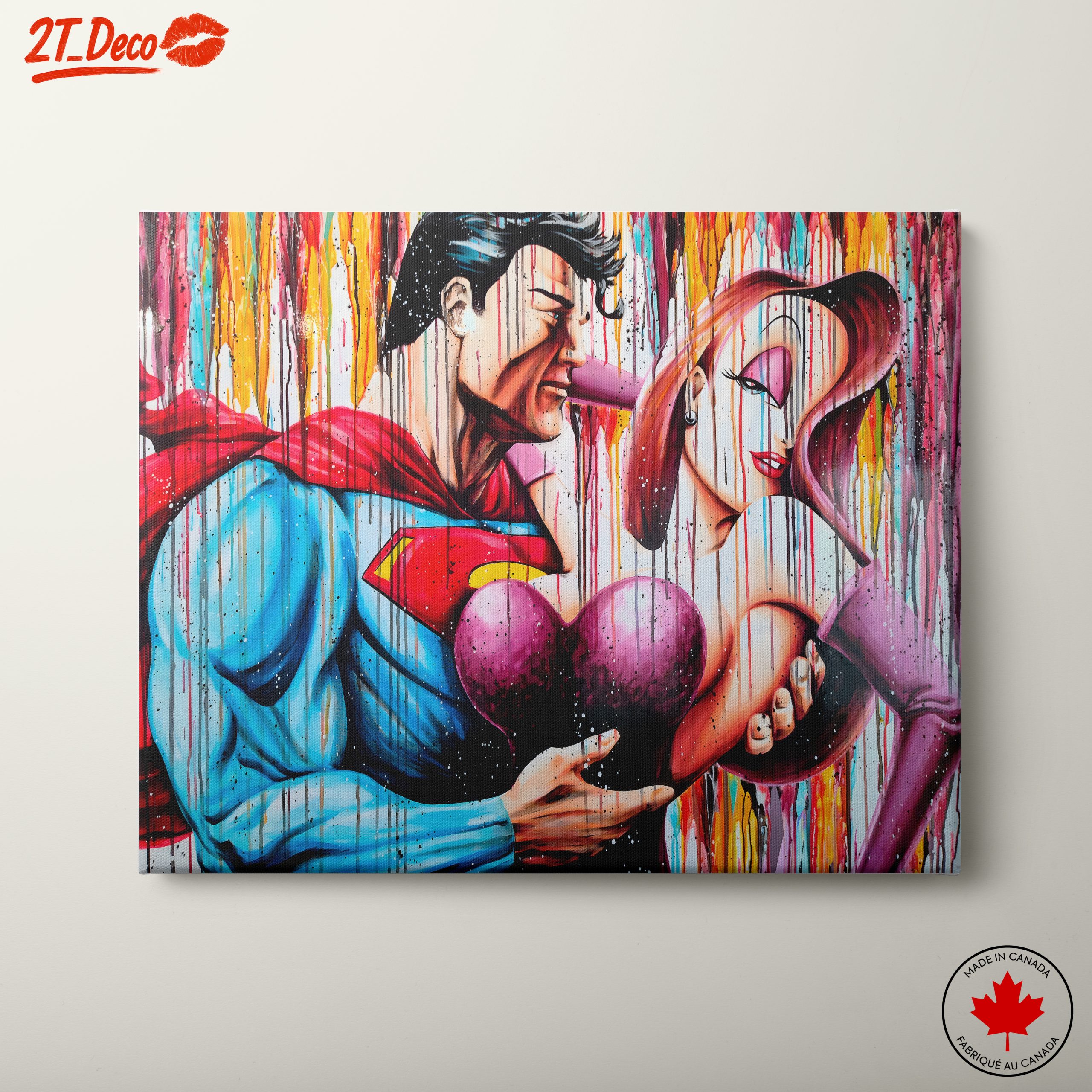 Superman and Jessica Rabbit Art