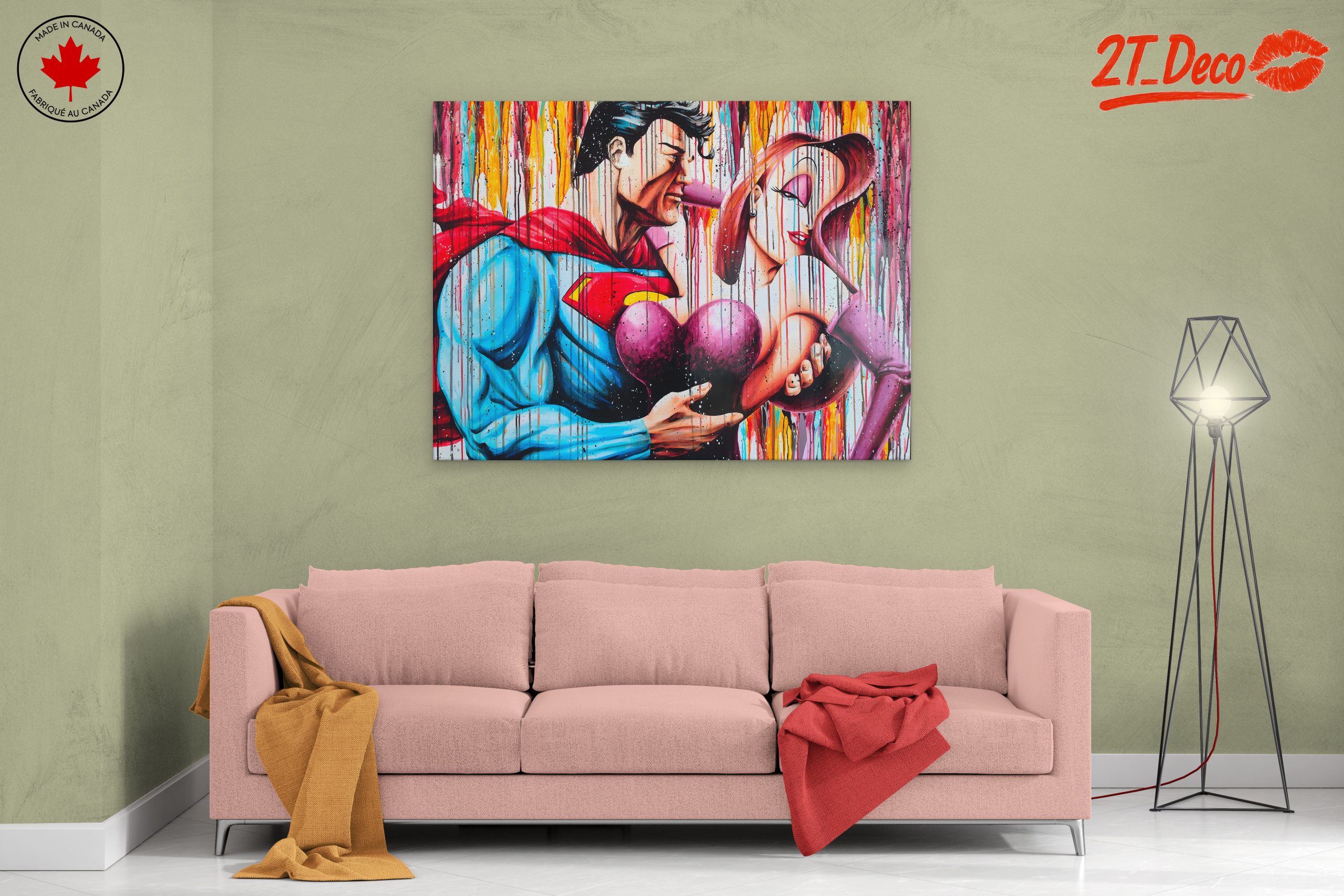 Superman and Jessica Rabbit Art - Image 2